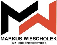 Markus Wiescholek Malermeisterbetrieb Logo Schwarz und rot